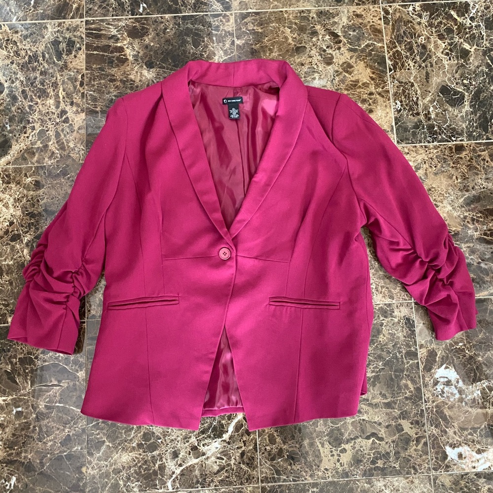New Directions Pink Blazer Size XL with Tags